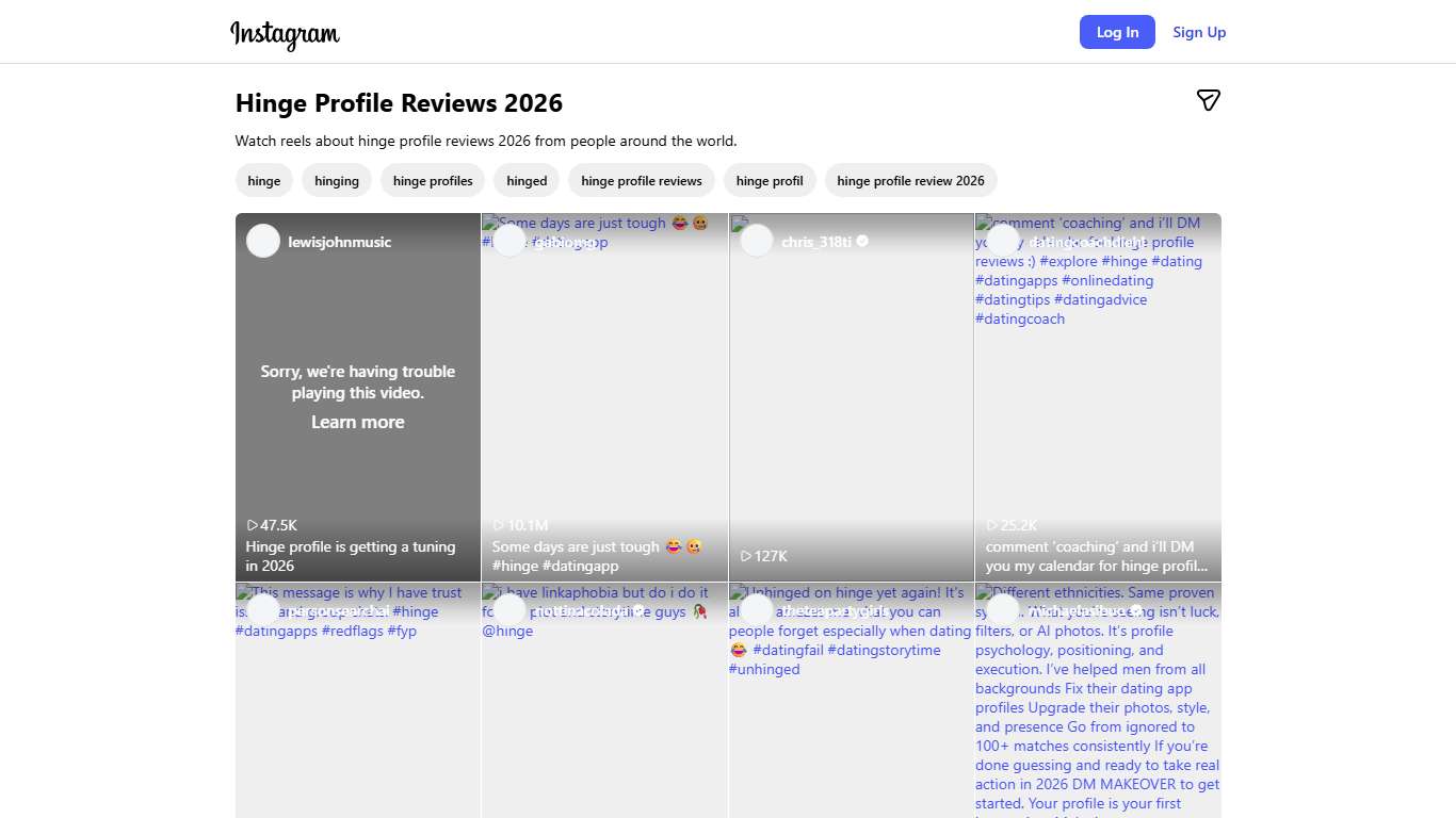 Hinge Profile Reviews 2026