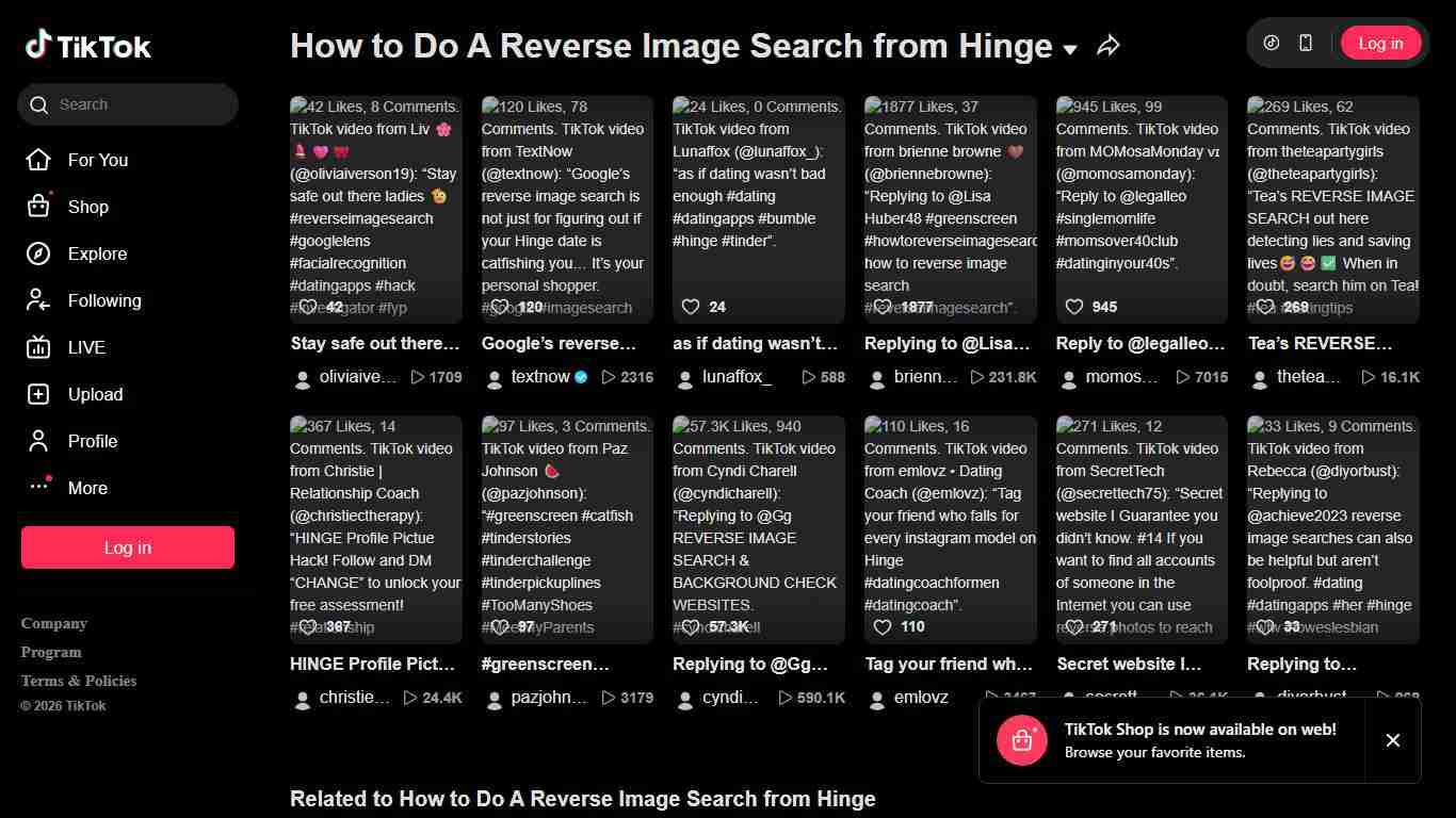 How to Do A Reverse Image Search from Hinge TikTok